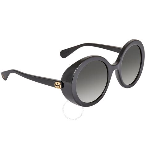 Gucci Grey Round Ladies Sunglasses GG0367S 001 53